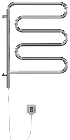 Электро 25 Ш-обр 450х570 поворотный Полотенцесушитель  TERMINUS Смоленск - фото 2