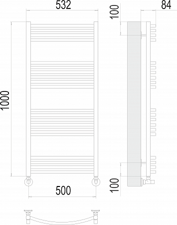 Классик П20 500х1000 Полотенцесушитель  TERMINUS Смоленск - фото 3