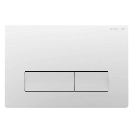 Клавиша смыва для инсталляции Terminus Classic кнопка прямоугольник цвет белый Смоленск - фото 1